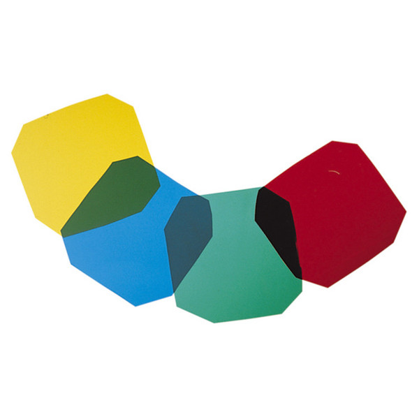 Electrovision Pack of 4 Primary Coloured Gel Sheets for Par 56 Long