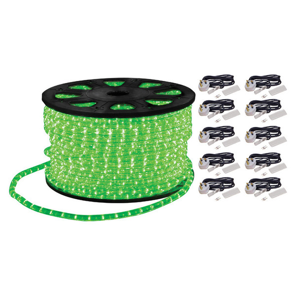 Electrovision Static Duralight Rope Light, 90m, Green
