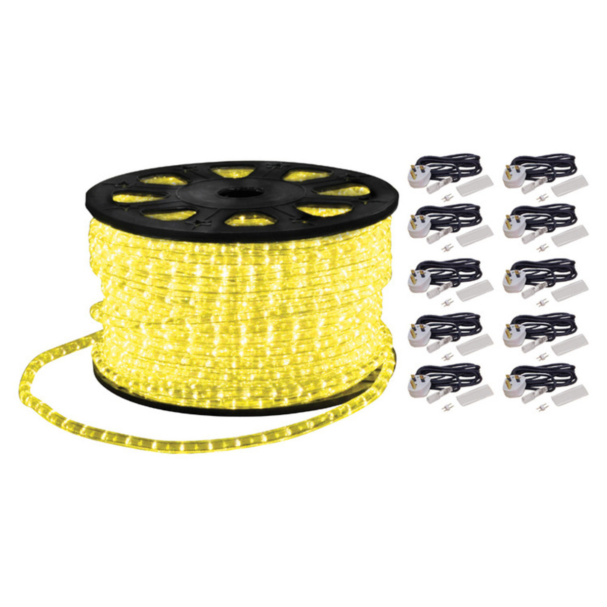 Eagle Static Rope Led DISC Eagle Static Duralight Rope Light, 90m, Yellow na Gear4Music.com