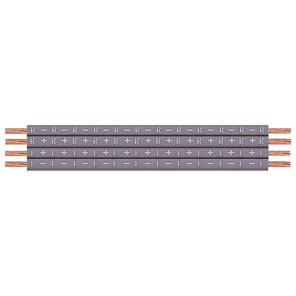 Electrovision Flat OFC Flexible Speaker Cable, 100m, 14x2.6mm Grey