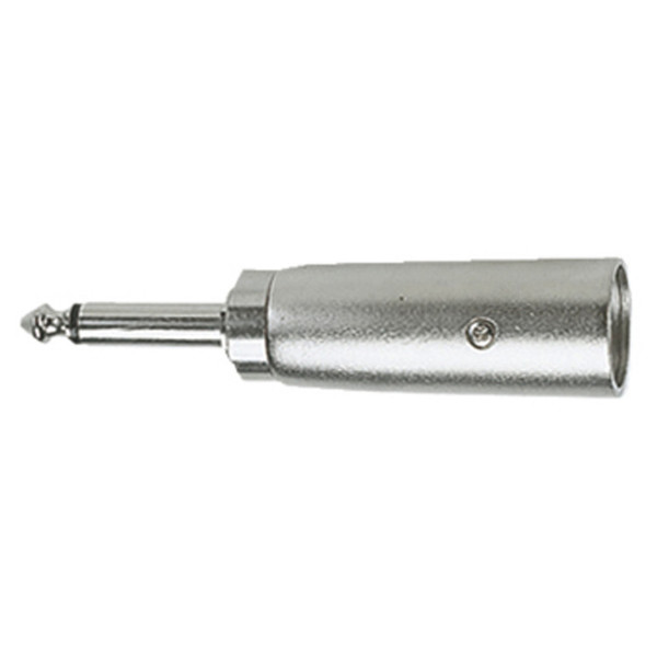 Electrovision XLR Male/6.35mm Mono Male Adaptor