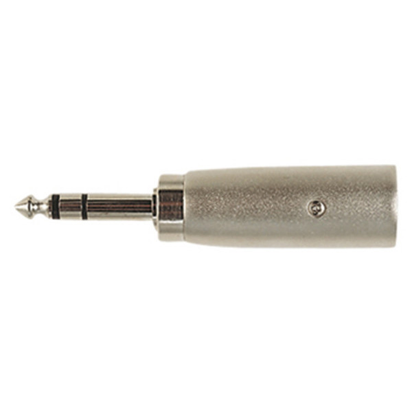 Electrovision XLR Male/6.35mm Stereo Male Adaptor