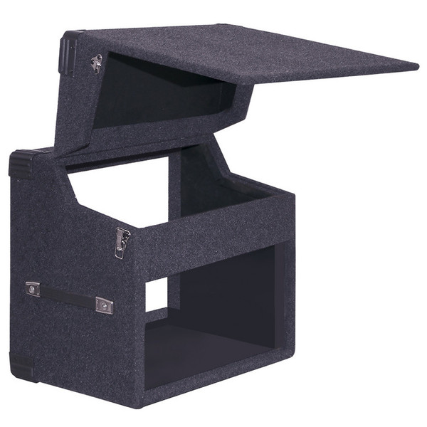 Electrovision Wooden Twin CD 19" Mixer Case, 350x350x550mm