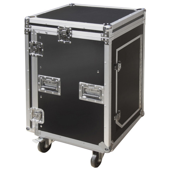 Electrovision Semi Flight 16U Rack Case with Lid and Castors (Main)