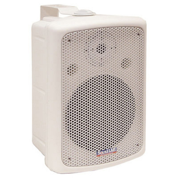SoundLab ABS Plastic 8" Full Range Cabinet, 100W RMS, White