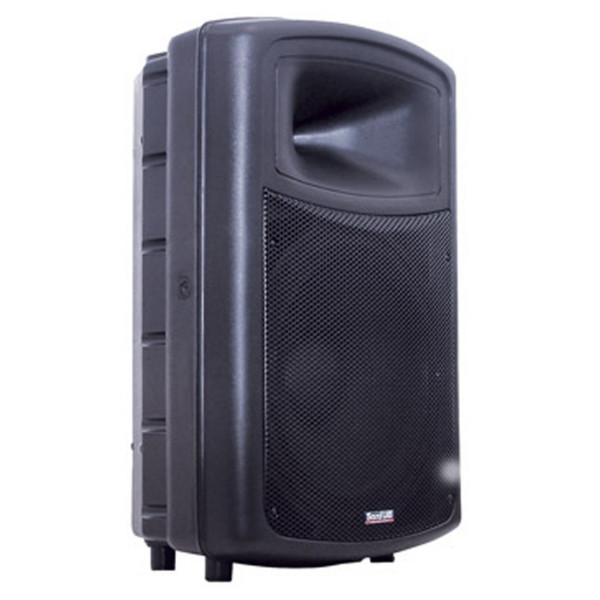 SoundLab ABS Plastic 15&quot; Full Range Cabinet, 300W RMS, Black