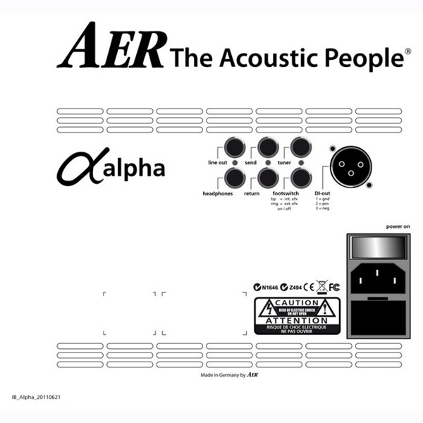 AER Alpha Plus, Black