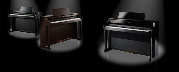 hp-507_trio_gal (1) Roland HP507 Digital Piano, Polished Ebony