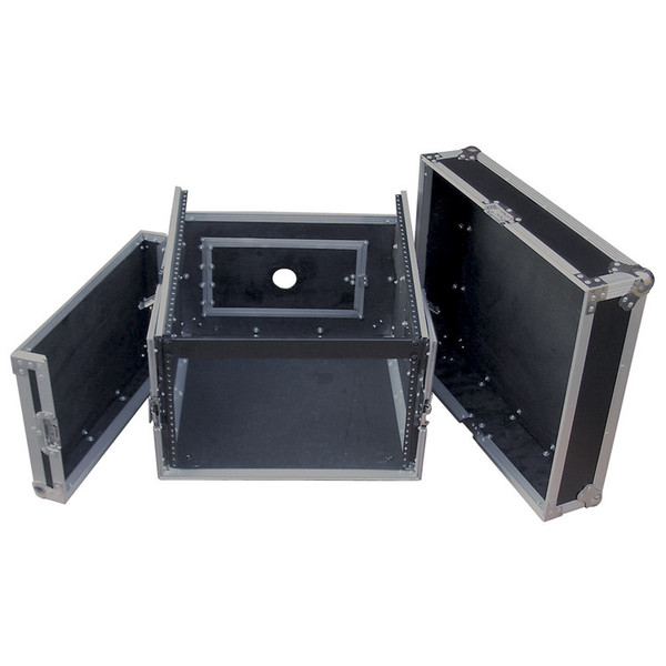 Electrovision Professional Semi Flight Rack Case with Doors, 6U