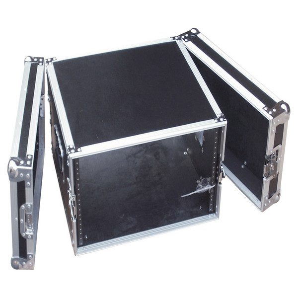 Electrovision Semi Flight Rack Case in Laminate Board, 8U