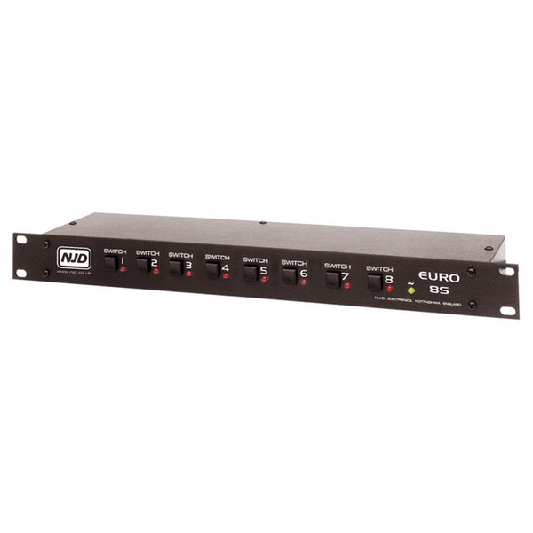 NJD Euro8S 8-Channel Lighting Switch Panel