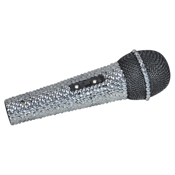 NJS Sparkling Karaoke Microphone with Case and Cable