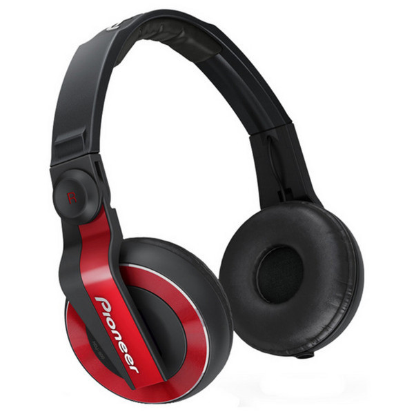 Pioneer HDJ-500R DJ Headphones, Red