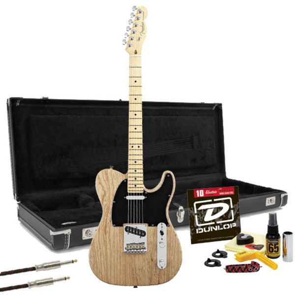 Fender American Standard Telecaster, Natural, Maple Neck, FREE Gifts