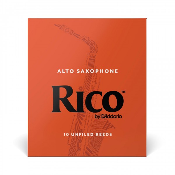Rico by D'Addario Alto Saxophone Reeds, 2 (10 Pack)