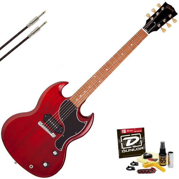 Gibson SG Junior 60's Electric Guitar, Heritage Cherry with FREE Gift