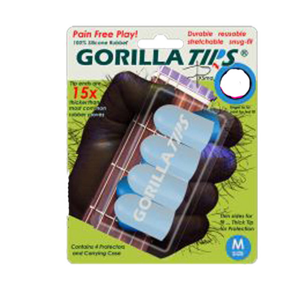 Gorilla Tips Fingertip Protectors Clear Size Medium