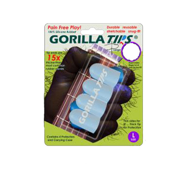 Gorilla Tips Fingertip Protectors Clear Size Large