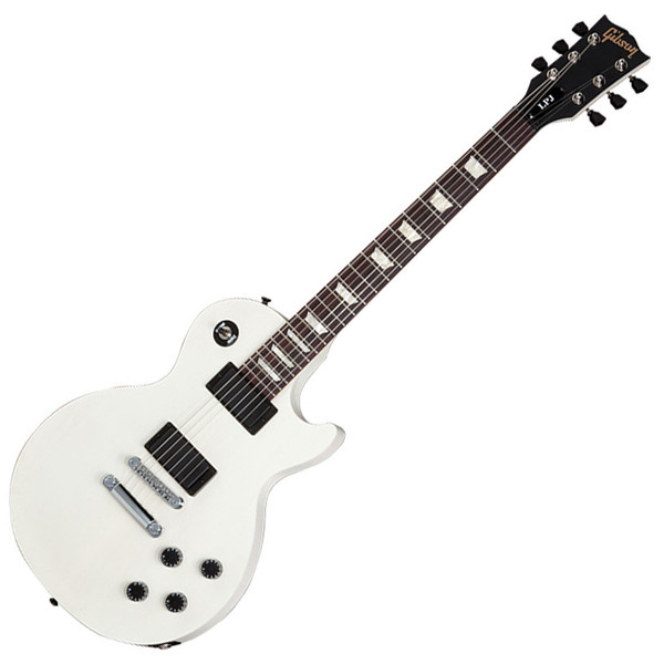 Gibson LPJ Les Paul Junior Electric Guitar, Rubbed White Trans