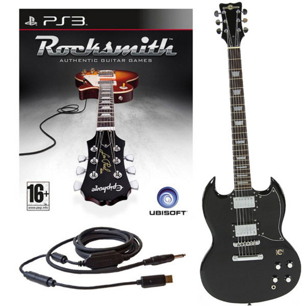 Rocksmith (PS3) + Electric-AC Guitar in Black
