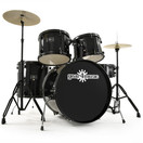 BDK-1 Full Size Starter Drum Kit by Gear4music, Black - Nearly New