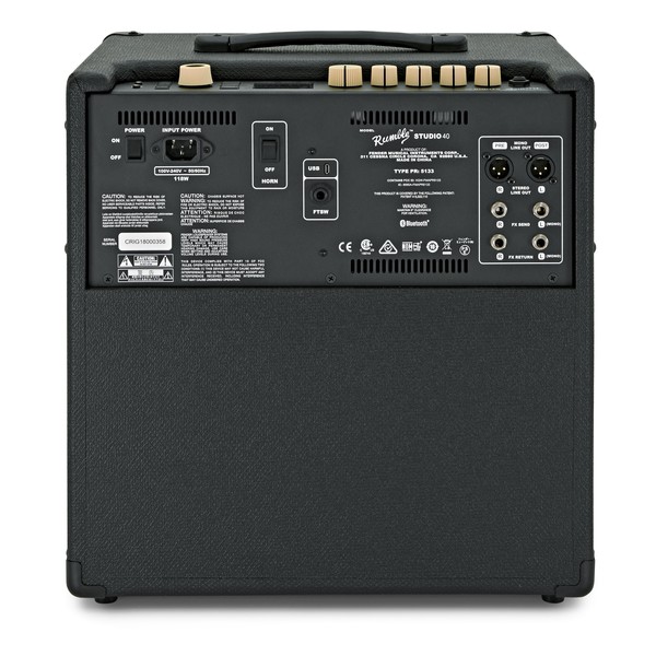 Fender Rumble Studio 40 Bass Combo back