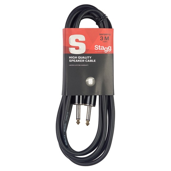 Stagg Jack-Jack Speaker Cable, 3m - In Packaging