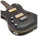 SubZero Paradigm Left Handed Semi-Hollow Electric Guitar, Trans Black