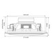 Adastra CSW8 8'' Dual Coil Ceiling Subwoofer, Dimensions