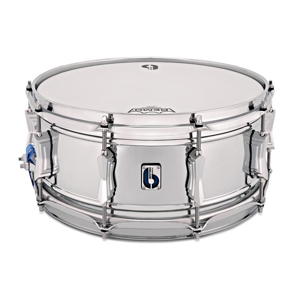 British Drum Co. 'Bluebird' 14 x 6'' Chrome Over Brass Snare Drum main