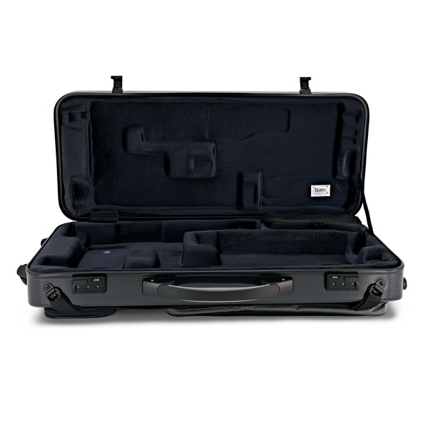 BAM 3133XL Hightech Bassoon Case, Black Carbon open