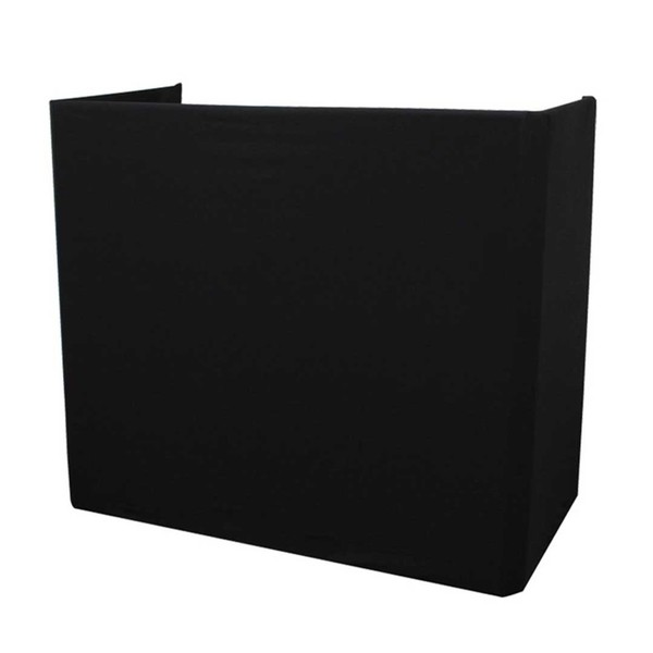 Equinox Truss Booth Lycra Cover, Black - Angled