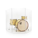 5 Panel Compact Acrylic Drum Screen by Gear4music