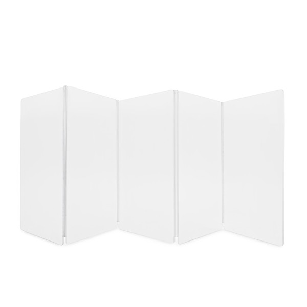 WHD Drum Screen, 5 Panel Clear Acrylic Shield, 122cm