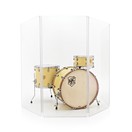 4 Panel Acrylic Drum Screen by Gear4music