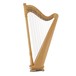 38 String Pillar Harp by Gear4music, Natural side
