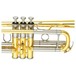 Yamaha YTR8445 Xeno C Trumpet, Lacquer, Valve Block