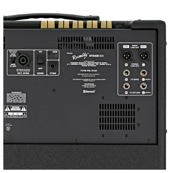 Fender Rumble Stage 800 Bass Combo back close
