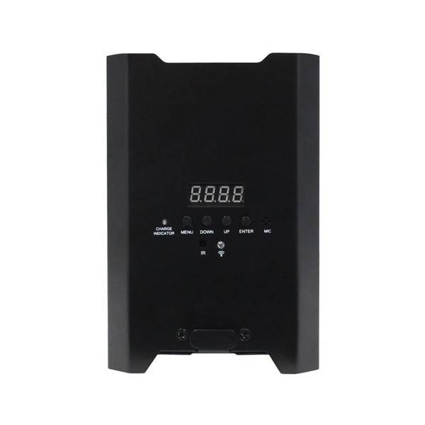 LEDJ Rapid QB1 RGBA Battery-Powered LED Uplighter, Black Housing, Rear