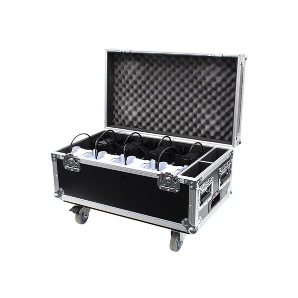 LEDJ Rapid QB1 Charge Flight Case, Open Angled Left