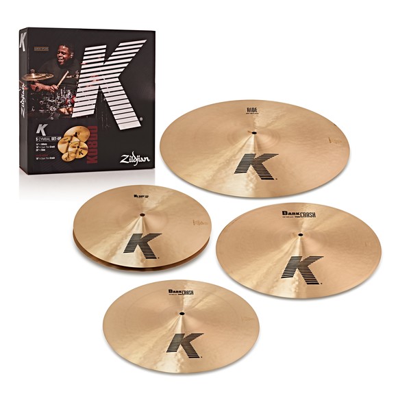 Zildjian K Cymbal Boxset with Free 18'' K Dark Thin Crash