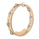 Meinl Artisan Edition Tambourine, Steel Jingles, Natural