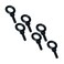 QSC M8 Eyebolt Kit-A for E110 Loudspeakers