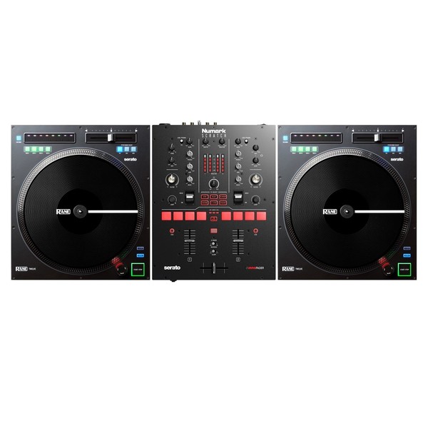 Rane Twelve Pair with Numark Scratch Mixer - Full Bundle