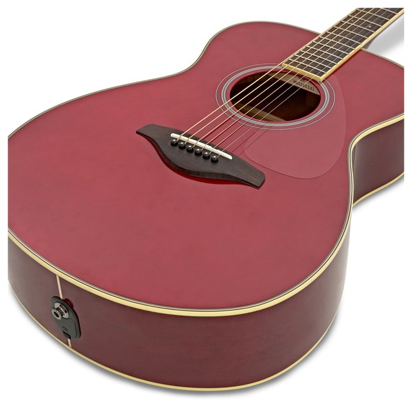 Yamaha FS-TA TransAcoustic, Ruby Red close