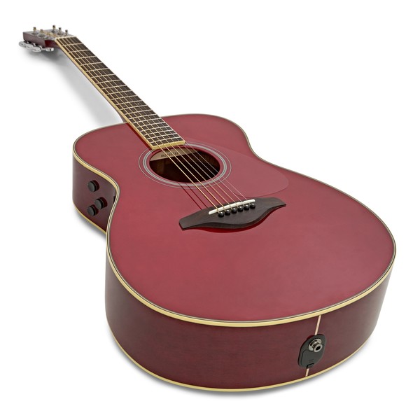 Yamaha FS-TA TransAcoustic, Ruby Red angle