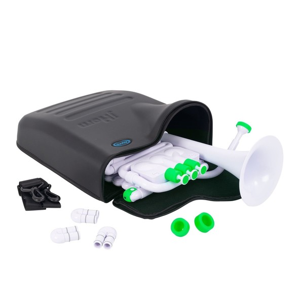Nuvo jHorn, White and Green, Case