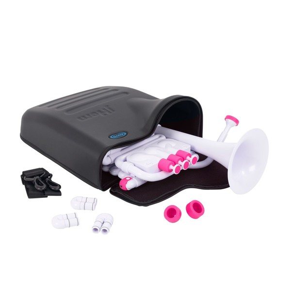 Nuvo jHorn, White and Pink, Case
