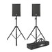 HK Audio Premium PR:O 15 D 15'' Active PA Speakers, Pair with Stands