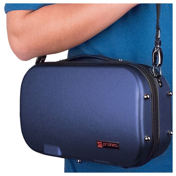 Protec BM307 Micro Clarinet Case, Blue, Shoulder Straps